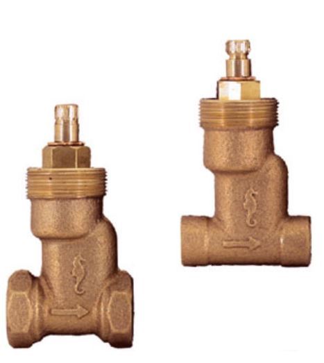 Juego de mezcladoras para empotrar con rosca sin maneral modelo 38-EC marca Rugo