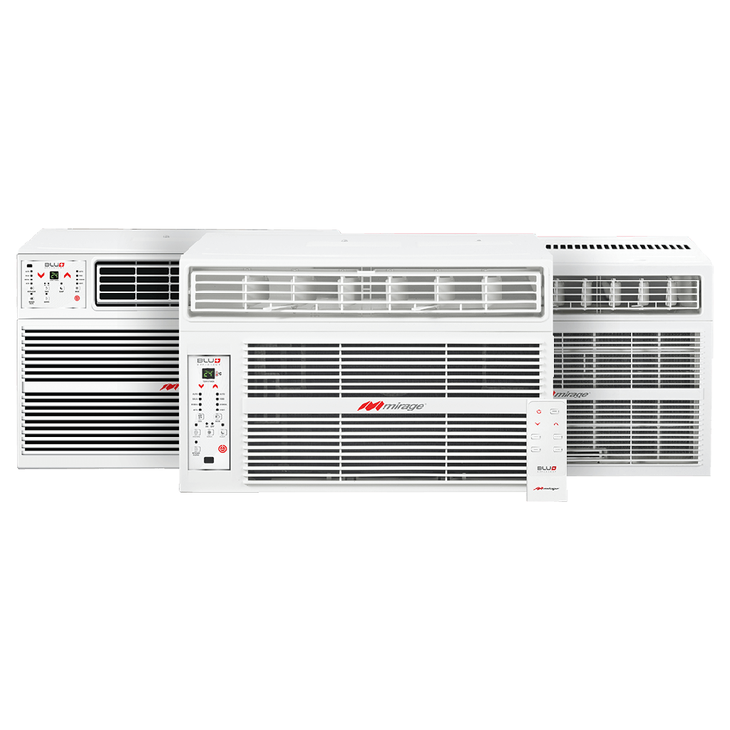 Aire acondicionado Tipo ventana Blu Plus 32 de 1 Ton en 220V S/F marca Mirage MACC1221N