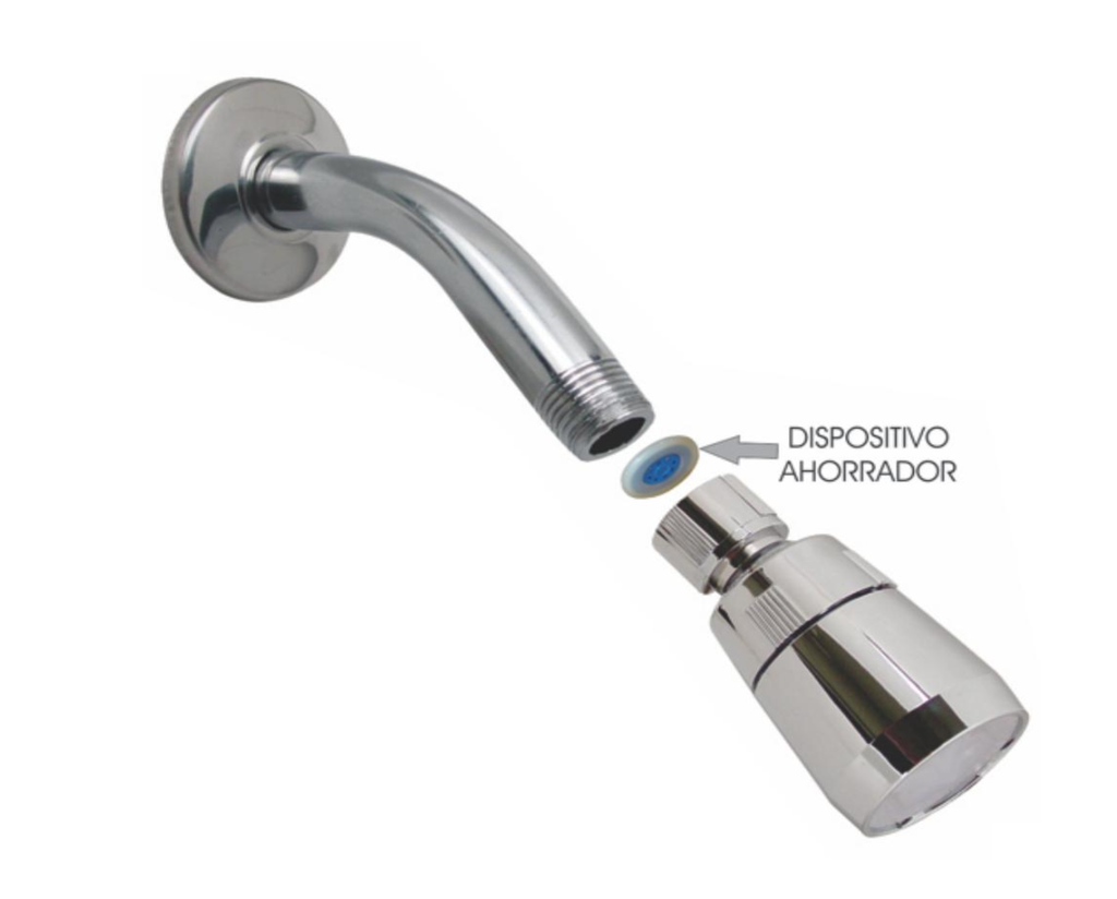 Regadera ecológica Italia con brazo marca Rugo código 44IBE