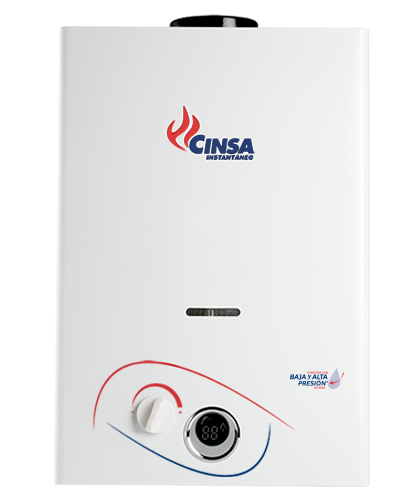 Calentador instantaneo CIN-06 CINSA (LP) de 6 lts/min marca CINSA (NO funciona con llaves monomando)