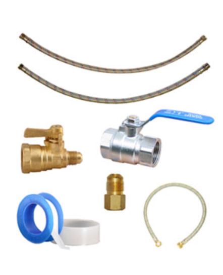 Kit para instalar calentador de paso 1/2x3/8" marca Rugo código Kitcp 3/8