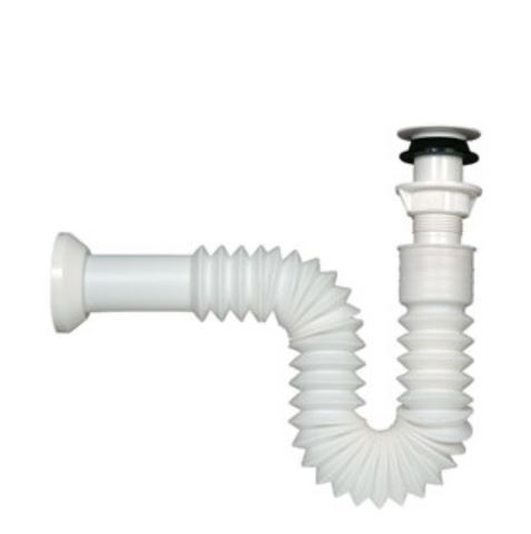 Cespol flexible de PP para lavabo marca Rugo código 28PTF