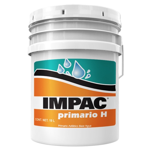 [VCEIMPHNE1] Impac primer h, primario asfáltico base agua, cubeta 19 lts. marca impac código VCEIMPHNE1