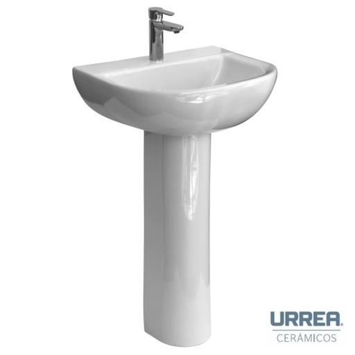 [LV6047A021] Lavabo neo de pedestal 1 taladro marca URREA código LV6047A021