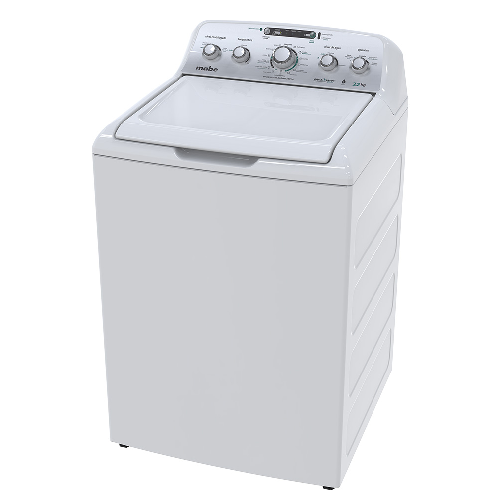 Lavadora carga superior 22 kg color blanco modelo LMH72205SBAB0 marca Mabe
