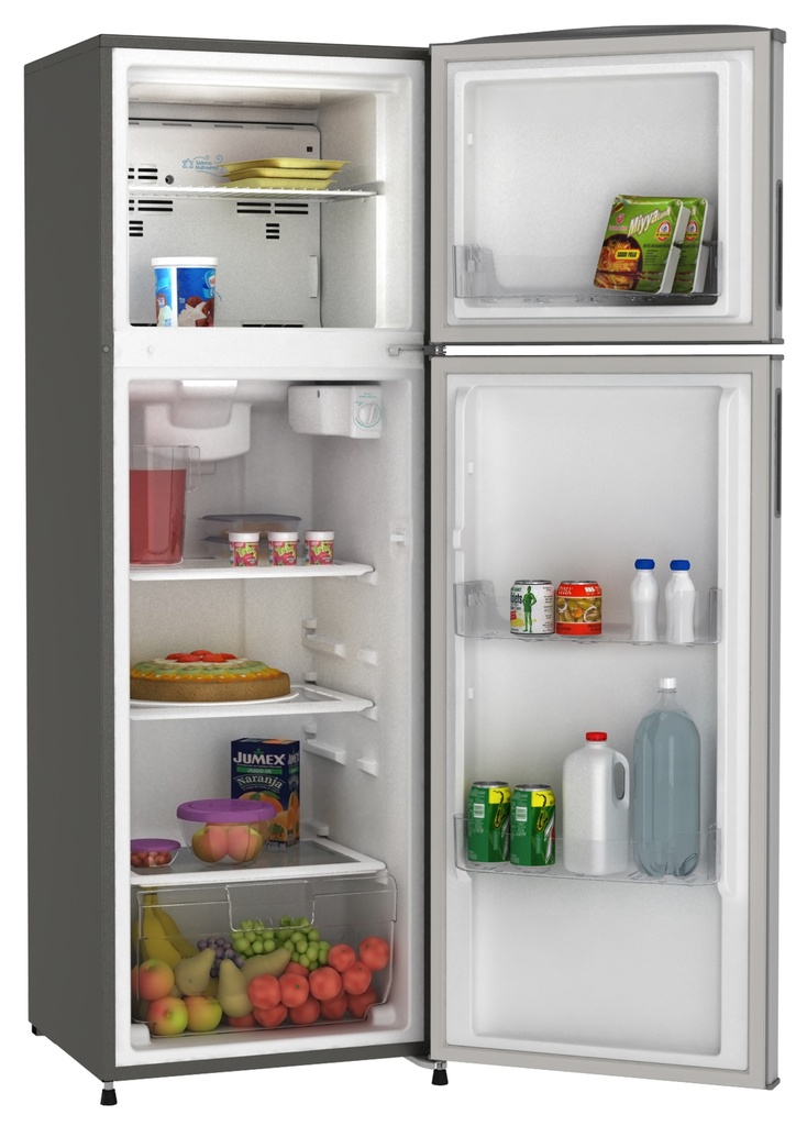 Refrigerador 9 pies 2 puertas color platino modelo AT9007G marca Acros