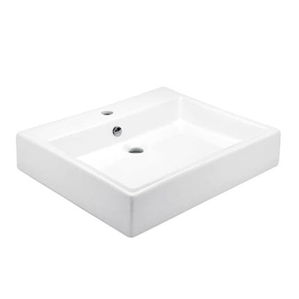 Lavabo de sobreponer color blanco marca Helvex modelo LV LUCERNA1