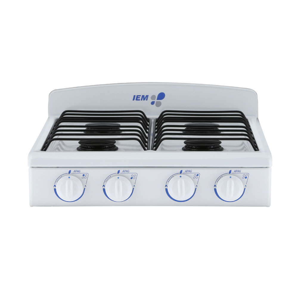 Parrilla sobrepuesta a gas 50 cm color blanco modelo PSI51BB0 marca IEM