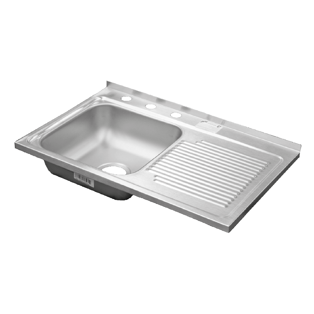  Tarja Mark de sobreponer escurridero derecho 75x48 cm calibre 24 con CR marca EB técnica modelo MCM-402