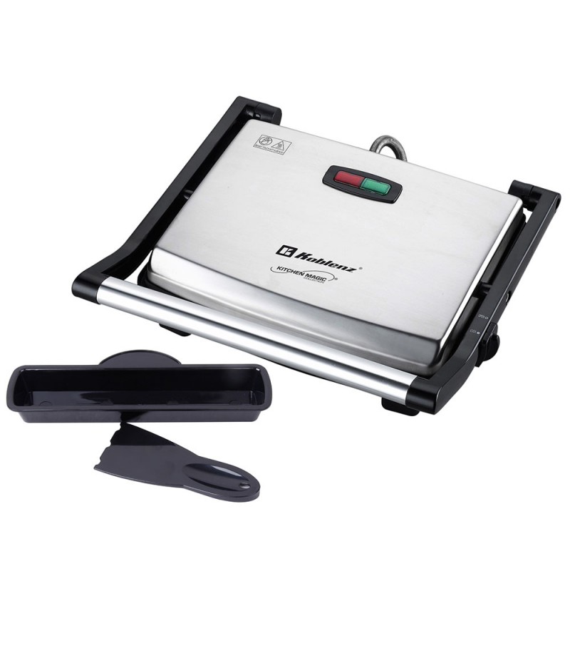 Panini Grill 4 rebanadas acero inox modelo PGKM-1500 I marca Koblenz