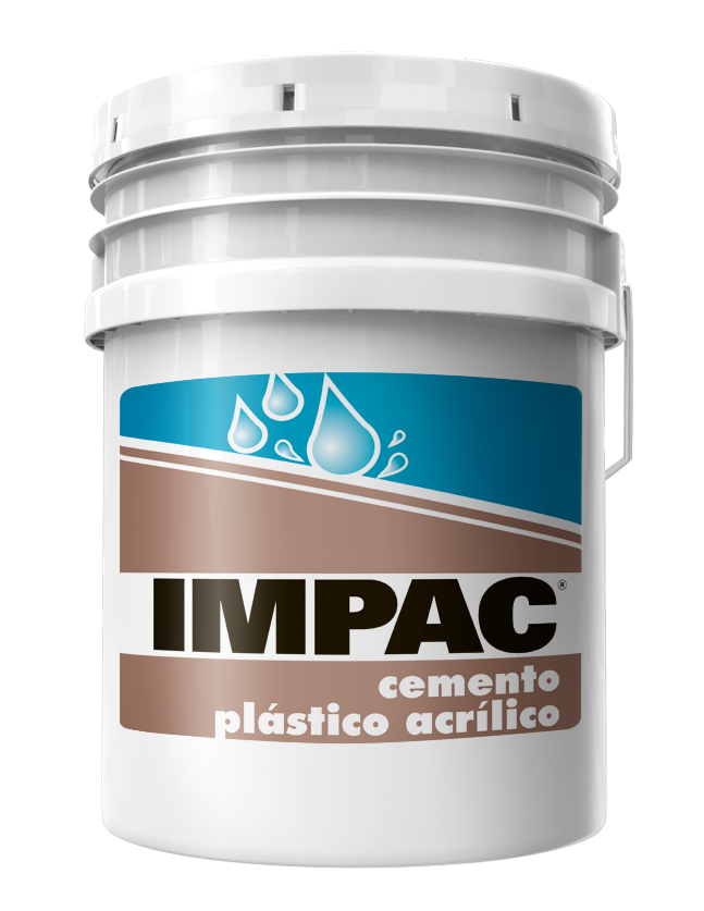 Impac cemento plástico blanco, sellador de grietas acrílico en pasta, cubeta 19 lts. marca impac código VCIIMCPBL1