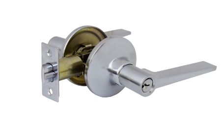 Cerradura de manija modelo Fresno tubular para recamara acabado Acero Inox. marca Phillips código MX89115