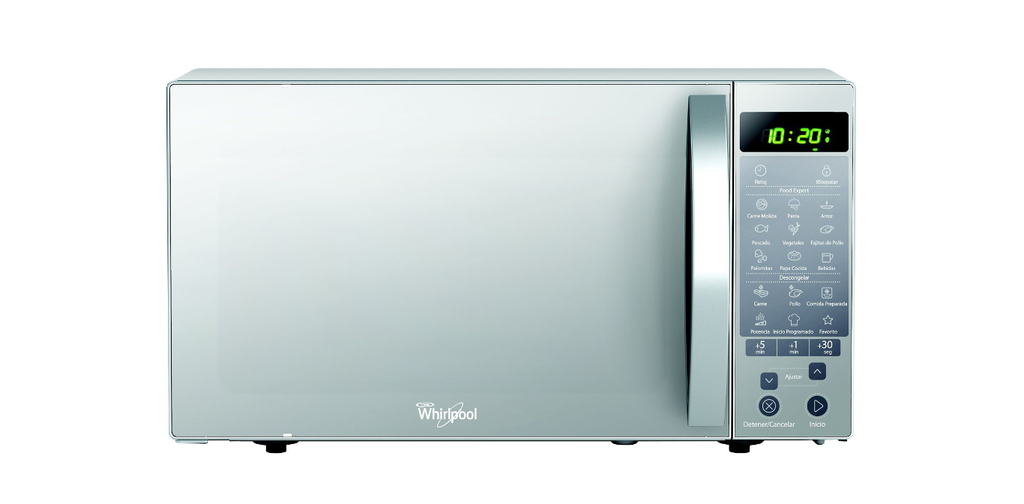 Microondas 1.1 p3 acabado espejo modelo WM1211D marca Whirlpool