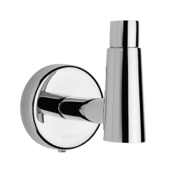 Gancho Deco sencillo acabado cromo marca Proyecta Código DC-06