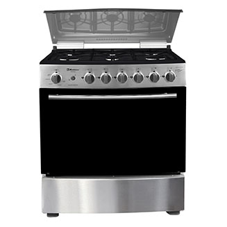 Estufa al piso acero inoxidable 6 quemadores modelo MONZA EK-501FB marca Koblenz