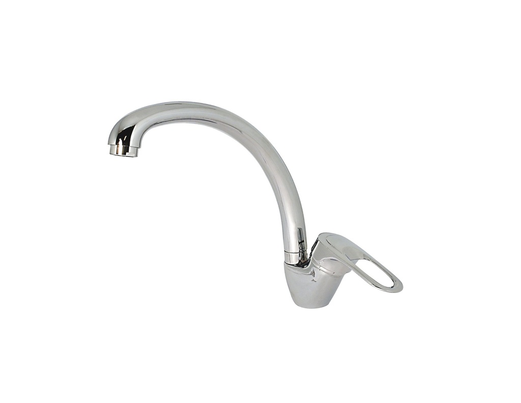 Mezcladora monomando para fregadero al piso acabado cormo marca Rugo código 7C