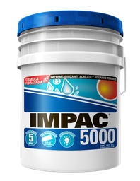 [VCIIM05BL1N] Impac 5000 fibratado impermeabilizante acrílico blanco - fibratado (5 años.) cubeta 19 lts. marca impac código VCIIM05BL1N