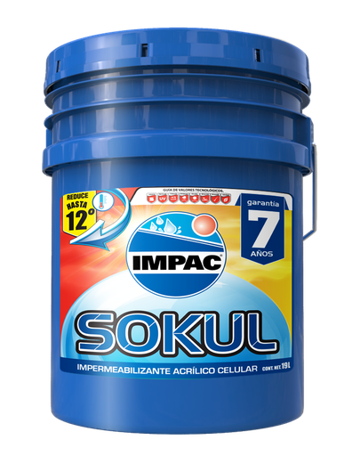 [VCIIMSK7BL1] Impac sokul aislante térmico e impermeabilizante con microcélulas. blanco, cubeta 19 lts marca impac código VCIIMSK7BL1